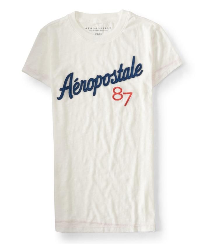 Aeropostale Aeropostale 87 Graphic Tee - Floral White, Xsmall