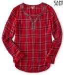 Aeropostale Cape Juby Fashion Plaid Top