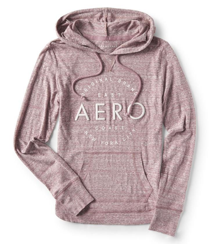 Aeropostale Aeropostale Aero Burnout Pullover Hoodie - Bold Burgundy, Xsmall
