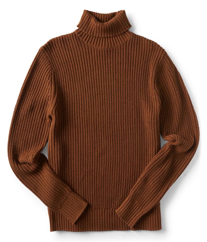 Aeropostale Aeropostale Chunky Ribbed Turtleneck Sweater - Hawk Brown, Xsmall
