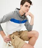 Aeropostale Aeropostale Long Sleeve Chest Stripe Hooded Tee - Medium Grey, Xsmall