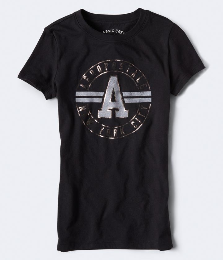 Aeropostale Aeropostale Circle A Graphic Tee - Black, Xsmall
