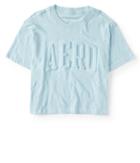 Aeropostale Aeropostale Molded Aero Logo Tee - Blue, Xlarge