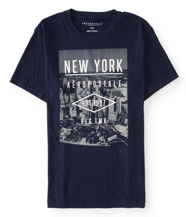 Aeropostale New York Aeropostale Graphic Tee - Classic Navy, Xsmall