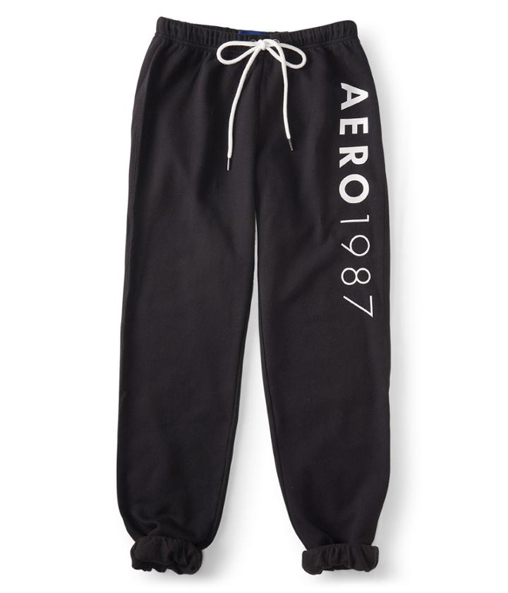 Aeropostale Aeropostale Clean Logo Cinch Sweatpants - Black, Xsmall