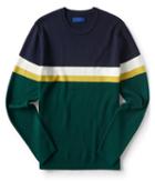 Aeropostale Aeropostale Double-knit Striped Crew-neck Sweater - Persian Navy, Xsmall