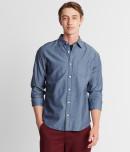Aeropostale Long Sleeve Herringbone Woven Shirt