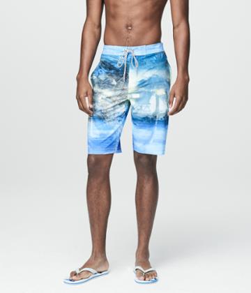 Aeropostale Aeropostale Photoreal Boardshort - Bleach, Xlarge