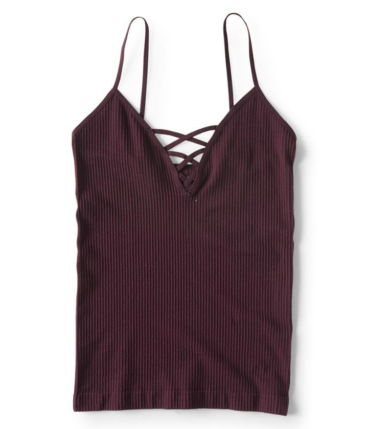 Aeropostale Aeropostale Seamless Ladder Tank - Purple, S/m