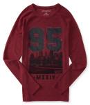 Aeropostale Long Sleeve 95 Nyc Logo Graphic T