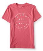 Aeropostale Aeropostale Aero Nyc Usa Circle Graphic Tee - Dark Pink, Xsmall