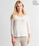 Aeropostale Lld 3/4 Sleeve Just Sayin' Raglan Sleep Tee