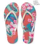 Aeropostale Lld Floral Tropics Flip-flop