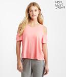 Aeropostale Lld Twisted Cold Shoulder Tee
