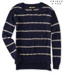 Aeropostale Prince & Fox Striped Popover Sweater