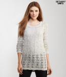 Aeropostale Sheer Open-stitch Tunic