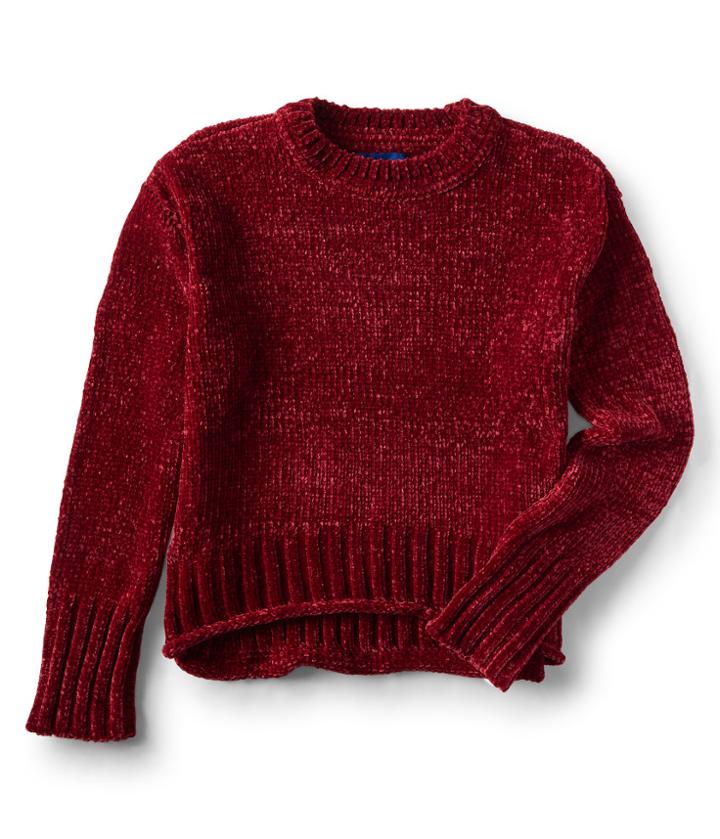 Aeropostale Aeropostale Solid Chenille Sweater - Geranium, Xsmall