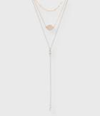 Aeropostale Aeropostale Layered Choker Short-strand Necklace - Silver