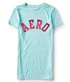 Aeropostale Aeropostale Velvet Aero Graphic Tee - Turqoise, Xsmall