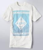 Aeropostale Aeropostale 19 Aero 87 Linear Logo Graphic Tee - Bleach, Xsmall