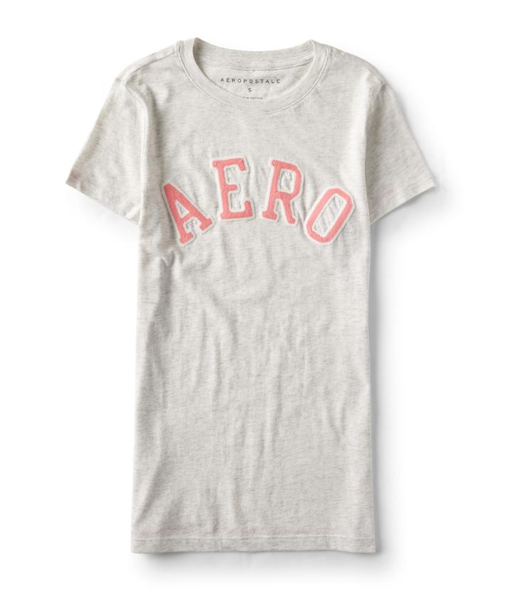 Aeropostale Aeropostale Aero Logo Graphic Tee - Lightest Heather Grey, Xsmall