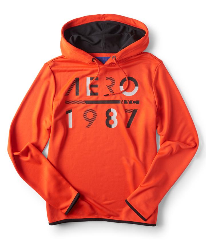 Aeropostale Aeropostale Aero 1987 Athletic Pullover Hoodie - Port Glow, Xsmall