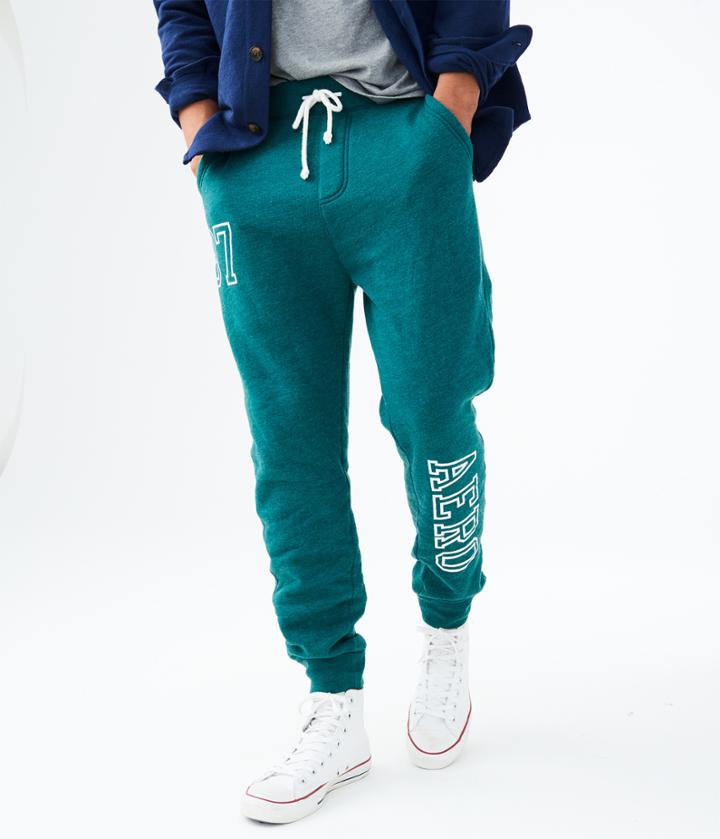 Aeropostale Aeropostale 87 Aero Jogger Sweatpants - Dusty Rosemary, Xsmall