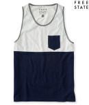Aeropostale Free State Colorblock Pocket Tank