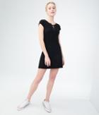 Aeropostale Aeropostale Solid Lace-up Shirt Dress - Black, Xsmall