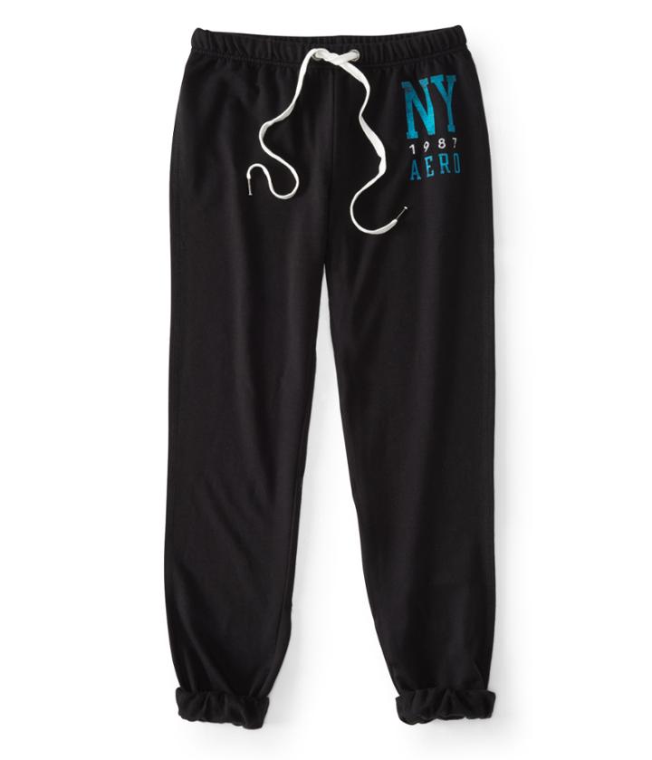 Aeropostale Aeropostale Ny 1987 Aero Cinch Sweatpants - Black, Xsmall