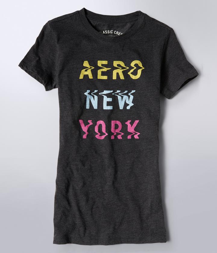 Aeropostale Aeropostale Aero New York Graphic Tee - Charcoal Heather, Xsmall
