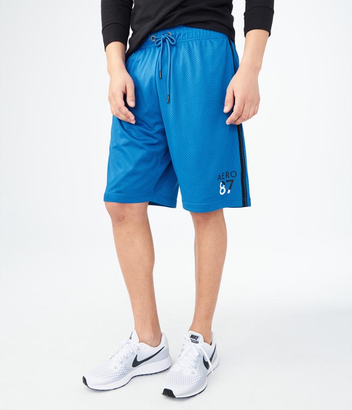 Aeropostale Aeropostale Aero 87 Mesh Athletic Shorts - Victoria Blue, Xsmall