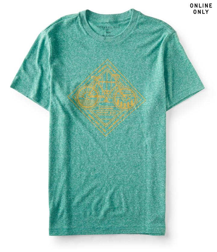 Aeropostale Aeropostale California Century Ride Graphic Tee - Light Green, Large