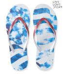 Aeropostale Lld Tie-dye Americana Flip-flop