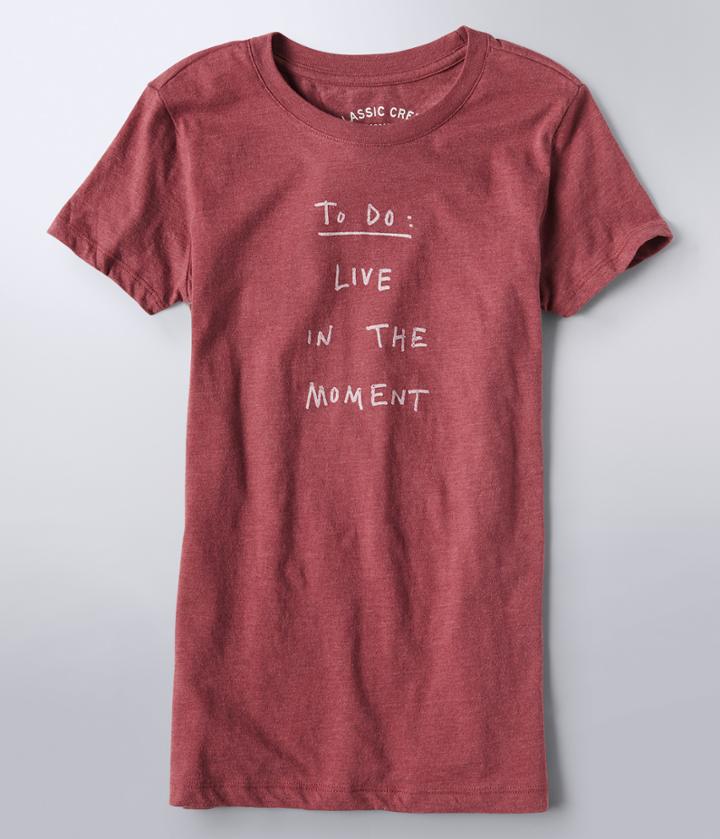 Aeropostale Aeropostale To Do List Graphic Tee - Dark Red, Xsmall