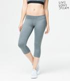 Aeropostale Aeropostale Lld #bestbootyever Crop Leggings - Charcoal Heather Grey, Xsmall