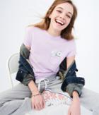 Aeropostale Aeropostale Free State Flower Pocket Graphic Tee - Light Purple, Xsmall