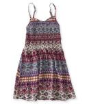 Aeropostale Mixed Print Smocked Dress