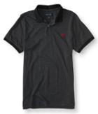 Aeropostale Aeropostale A87 Solid Jersey Polo - Black, Xsmall