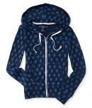 Aeropostale Boho Floral Full-zip Hoodie