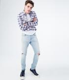 Aeropostale Aeropostale Super Skinny Light Wash Destroyed Reflex Jean - Light Wash, 27x28