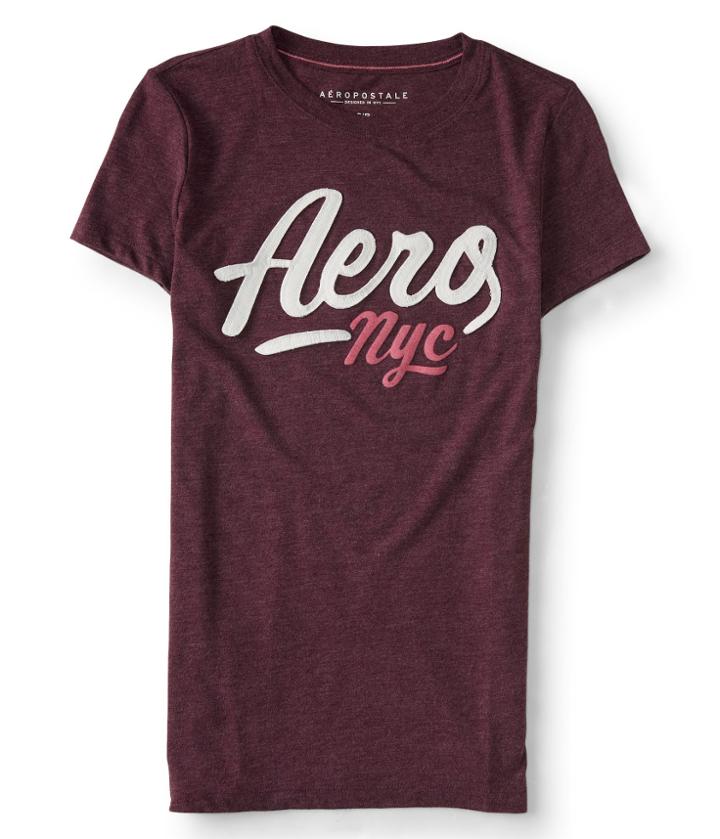 Aeropostale Aeropostale Aero Nyc Graphic Tee - Bold Burgundy, Xsmall
