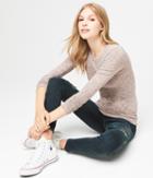Aeropostale Aeropostale Long Sleeve Seriously Soft Marled Crew Top - Light Purple, Small