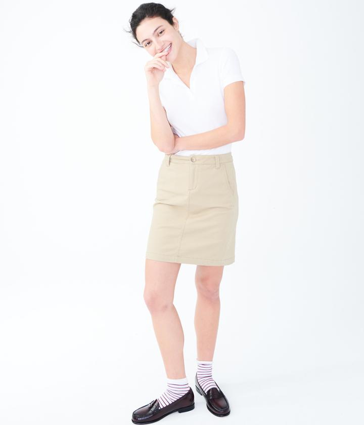 Aeropostale Aeropostale Solid Uniform Pique Polo - Bleach, Xxlarge