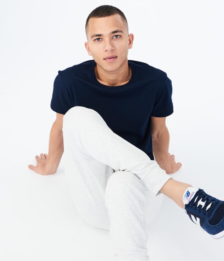 Aeropostale Aeropostale Solid Crew Tee - Classic Navy, Xsmall