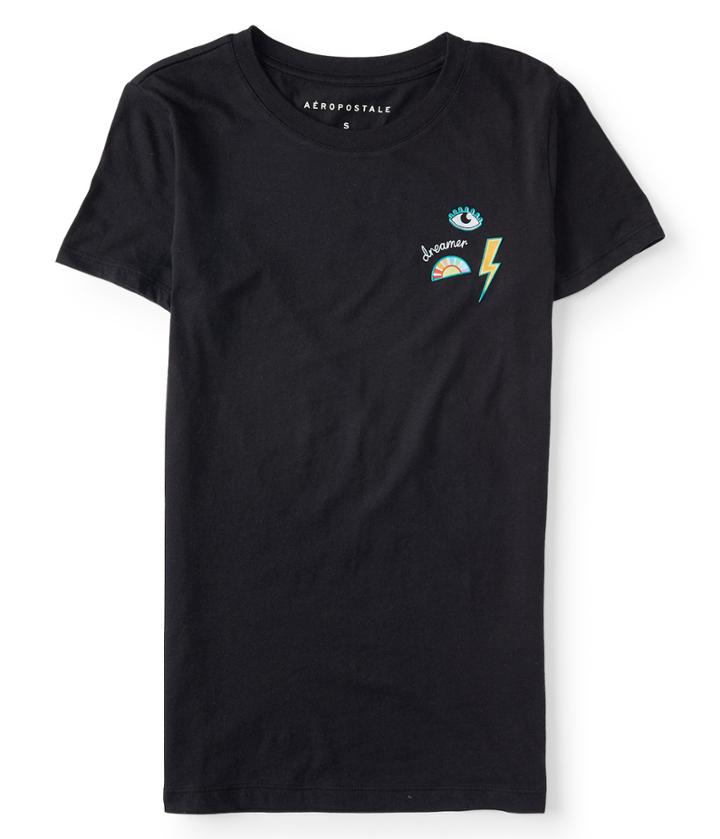 Aeropostale Aeropostale Dreamer Eye Graphic Tee - Black, Xsmall