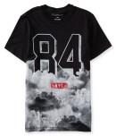 Aeropostale 84 Nyc Clouds Graphic T