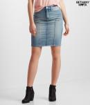 Aeropostale Medium Wash Denim Pencil Skirt