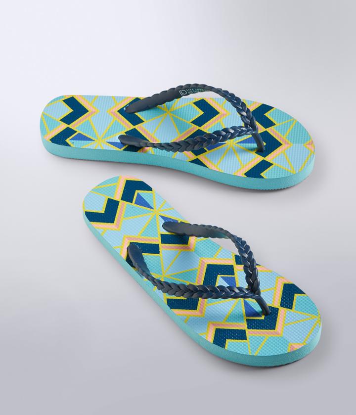 Aeropostale Aeropostale Lld Geo Print Flip-flop - Light Aqua, 7