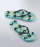 Aeropostale Aeropostale Lld Geo Print Flip-flop - Light Aqua, 7